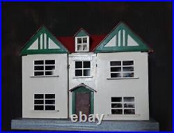 Antique Vintage Wooden Dolls House with Furniture