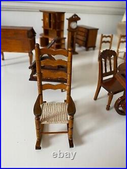 Antique Wooden Doll House Furniture