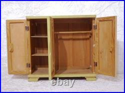 Antique wooden toy wardrobe for dollhouse dollhouse vintage handmade