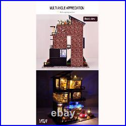 Assemble DIY Doll House Wooden Miniature Dollhouse Toys Furniture LED Lights
