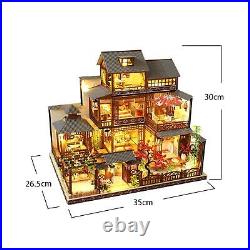 Assembled Doll House Kits Diy Dollhouses Miniature with Wooden Furniture Big