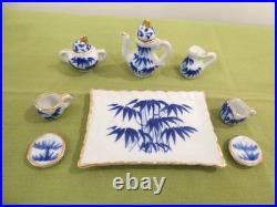 BODO HENNIG DOLLHOUSE FURNITURE and DOLLHOUSE CASE made of WOODEN with GLASS PANEL