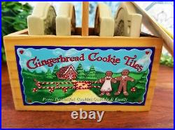 BROWN BAG COOKIE TILES Gingerbread Rag Doll & House Booklet & Wooden Crate