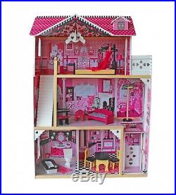 Barbie Doll House Wooden Furniture and Accessories Included Girls Toy