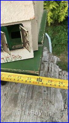 Beautiful Antique Vintage Wooden Dolls House With Opening Doors