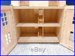 Beautiful Plan Toys Wooden 3 Storey Dolls House Traditional Furniture Dolls