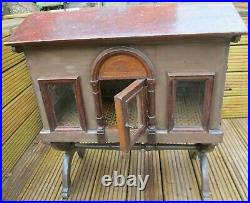 Beautiful Victorian Wooden Dolls House on Stand with Contents