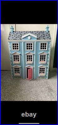 Beautiful Wooden Dolls House With Complete Set