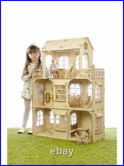 Big Doll House. 1158128. Wooden Modern Doll's House