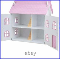 Bigjigs Toys Butterfly Cottage Large Wooden Unfurnished Doll House