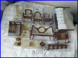 Blue Wooden Doll's House & Furniture, Fixtures, Fittings, Doll's House Emporium