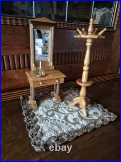 Bodo Hennig Biedermeier furniture cherry wood for dollhouse M 110 wardrobe set RaR