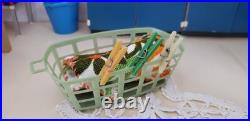 Bodo Hennig Corner Bench Cabinet 50s Kitchen Blue Wood Dollhouse Dollhouse 112