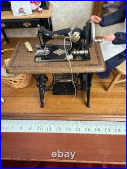 Bodo Hennig Vintage Dollhouse Sewing House Doll Sewing Machine