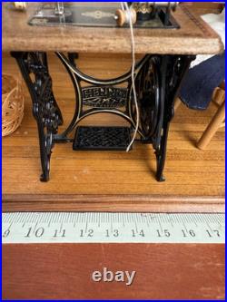 Bodo Hennig Vintage Dollhouse Sewing House Doll Sewing Machine