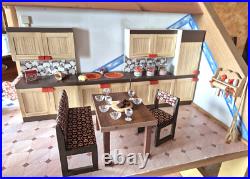 Bodo Hennig kitchen furniture Allgäu, cabinets, sink, accessories dollhouse 70/80s Bodo Hennig kitchen furniture Allgäu, cabinets, sink, accessories dollhouse 70/80s