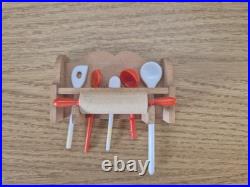 Bodo Hennig kitchen furniture Allgäu, cabinets, sink, accessories dollhouse 70/80s