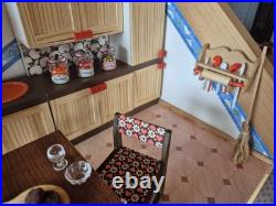 Bodo Hennig kitchen furniture Allgäu, cabinets, sink, accessories dollhouse 70/80s Bodo Hennig kitchen furniture Allgäu, cabinets, sink, accessories dollhouse 70/80s