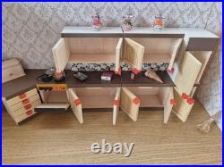 Bodo Hennig kitchen furniture Allgäu, cabinets, sink, accessories dollhouse 70/80s