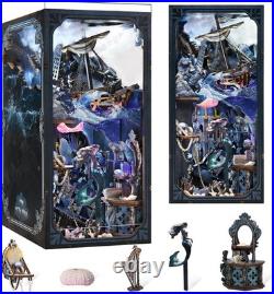 Book Nook Kit, DIY Doll House Booknook, Miniature Kit for Bookshelf Doll Houses