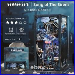 Book Nook Kit, DIY Doll House Booknook, Miniature Kit for Bookshelf Doll Houses