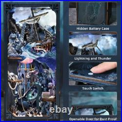 Book Nook Kit, DIY Doll House Booknook, Miniature Kit for Bookshelf Doll Houses