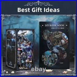 Book Nook Kit, DIY Doll House Booknook, Miniature Kit for Bookshelf Doll Houses