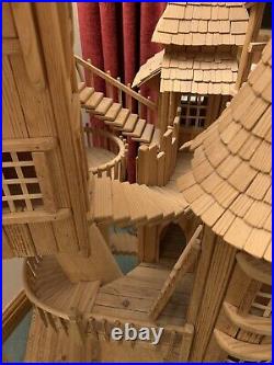 Bough House Handmade Wooden Castle / Dolls House. Must Be Seen. Large