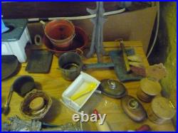 Bundle of approx 70 items dolls house merchant shop parts