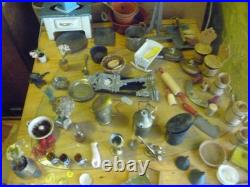 Bundle of approx 70 items dolls house merchant shop parts
