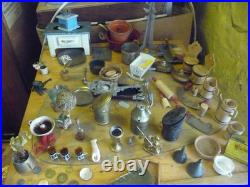 Bundle of approx 70 items dolls house merchant shop parts
