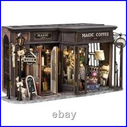 CUTEBEE DIY Miniature Dolls house Kit, 3D Wooden Model Mini House Building Kit fo