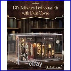 CUTEBEE DIY Miniature Dolls house Kit, 3D Wooden Model Mini House Building Kit fo