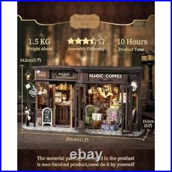 CUTEBEE DIY Miniature Dolls house Kit, 3D Wooden Model Mini House Building Kit fo