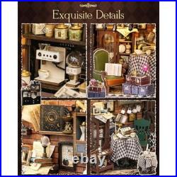 CUTEBEE DIY Miniature Dolls house Kit, 3D Wooden Model Mini House Building Kit fo