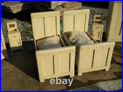 C. 1915-25 ART NOUVEAU BEDROOM 11 pc paint furniture bedroom + sofa + dolls