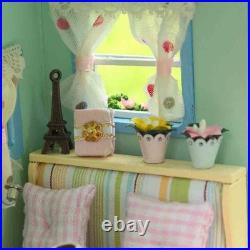 Caravan Travel Miniature Wooden Doll House DIY Kit with Music Box & Cover Gift