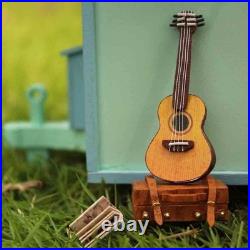 Caravan Travel Miniature Wooden Doll House DIY Kit with Music Box & Cover Gift
