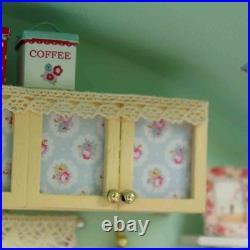 Caravan Travel Miniature Wooden Doll House DIY Kit with Music Box & Cover Gift