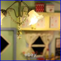 Caravan Travel Miniature Wooden Doll House DIY Kit with Music Box & Cover Gift