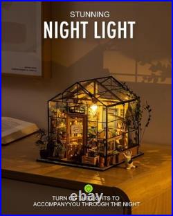 Cathy's Flower House DIY Miniature Dollhouse Kit Artistry with LED Lights