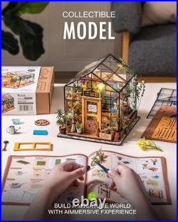 Cathy's Flower House DIY Miniature Dollhouse Kit Artistry with LED Lights