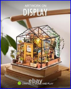 Cathy's Flower House DIY Miniature Dollhouse Kit Artistry with LED Lights