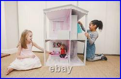 Chad Valley Designafriend Wooden Dolls House Kids Play House Stylishly Decorated