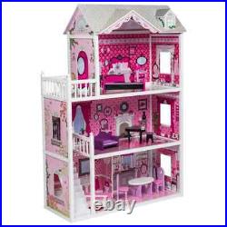 Childrens Isabelle's LARGE Wooden Doll House inc Furniture New 2022