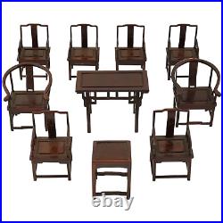 Chinese Wooden Chairs And Table For Doll House