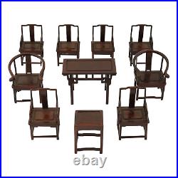 Chinese Wooden Chairs And Table For Doll House