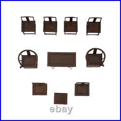 Chinese Wooden Chairs And Table For Doll House