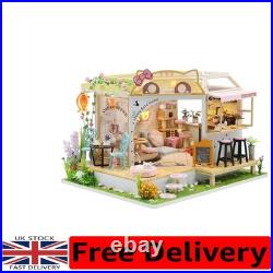 Collectible Wooden Dollhouse Kit with Realistic Decor & Fun Assembly Experience