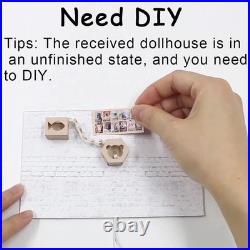 Collectible Wooden Dollhouse Kit with Realistic Decor & Fun Assembly Experience